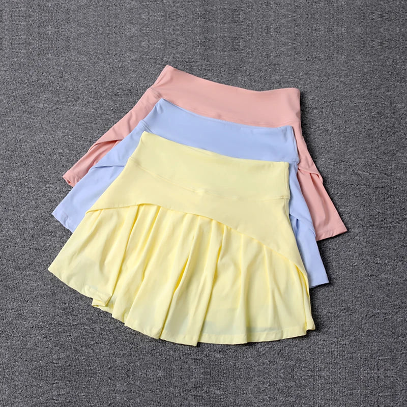 2024 Summer Women’s High-Waist Pleated Sports Skirt
