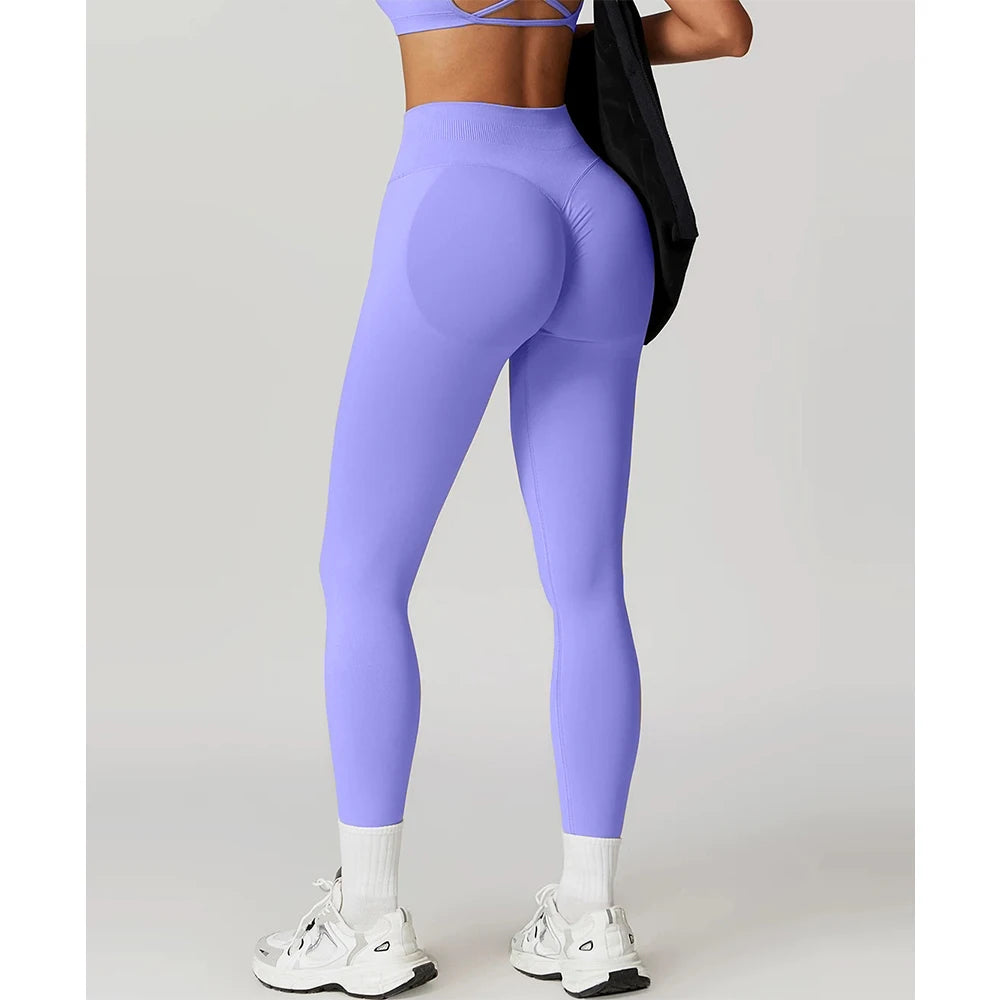 High Waist Yoga Leggings โ Seamless & Butt-Lifting