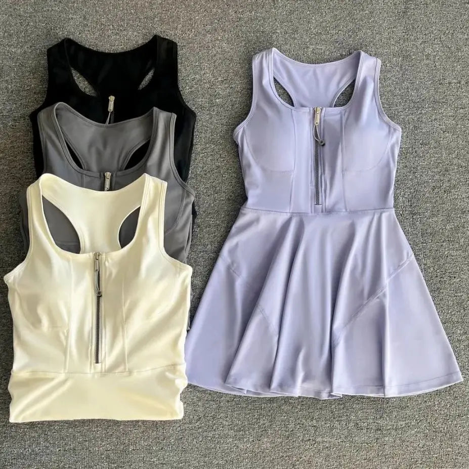 Tennis Skirt & Sports Dress – Slim High-Waist Activewear