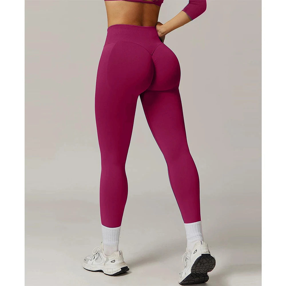 High Waist Yoga Leggings โ Seamless & Butt-Lifting