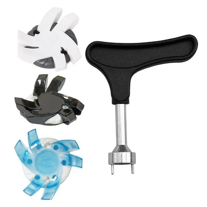 Spikes for Golf Shoes – 12-Piece Anti-Slip Replacement Set with Quick-Twist Wrench