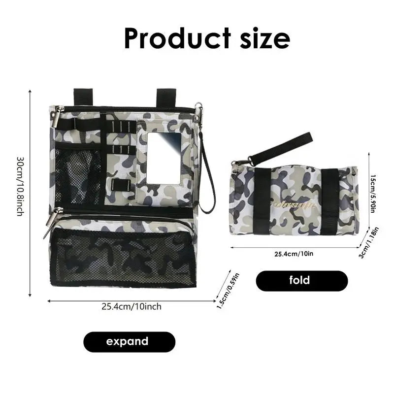 Golf Accessory Pouch – Zippered, Foldable & Multifunctional Storage Bag