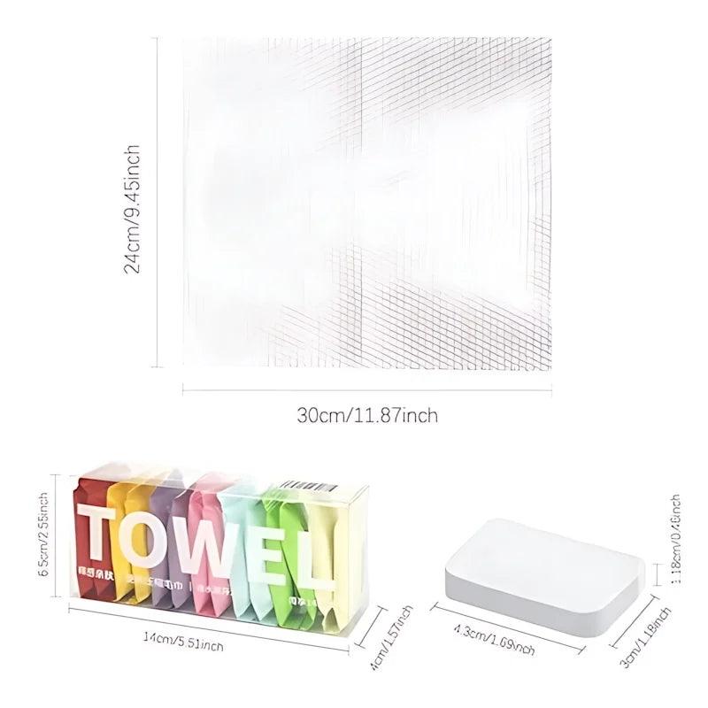 Compressed Travel Towels โ Thick, Soft & Portable