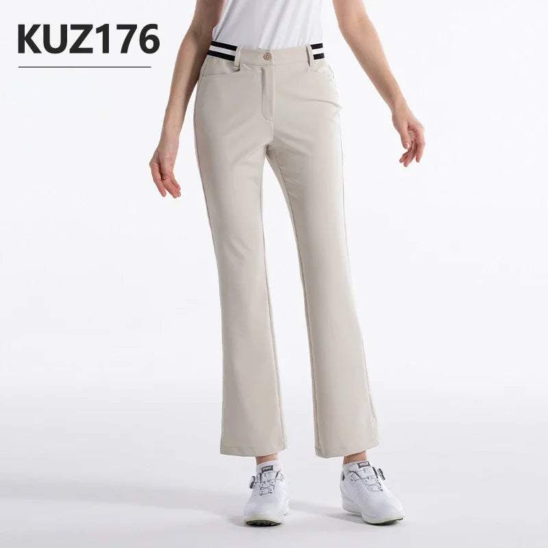 PGM Women’s High-Elastic Golf Pants – Summer & Spring Casual Wear