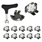 Spikes for Golf Shoes – 12-Piece Anti-Slip Replacement Set with Quick-Twist Wrench