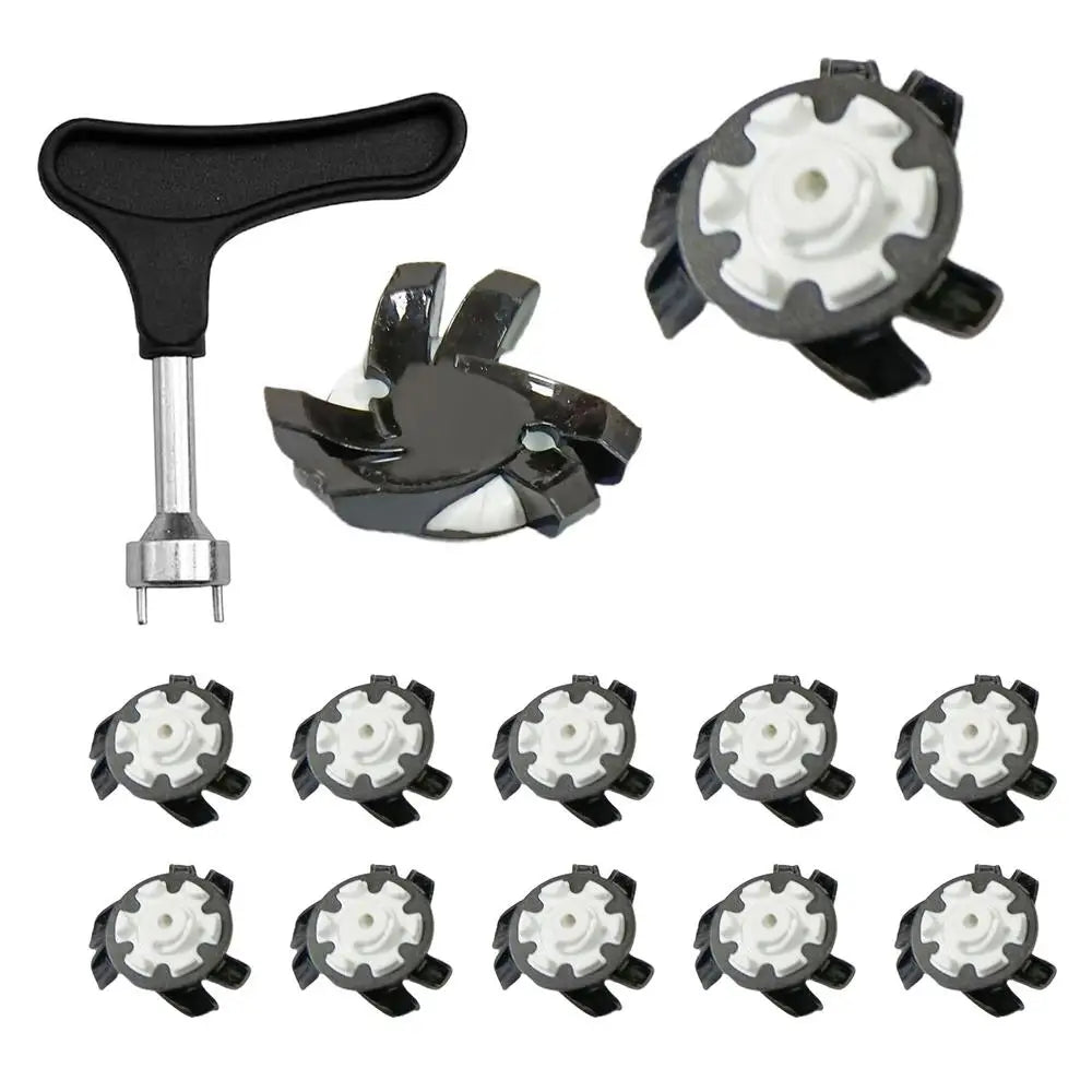 Spikes for Golf Shoes – 12-Piece Anti-Slip Replacement Set with Quick-Twist Wrench