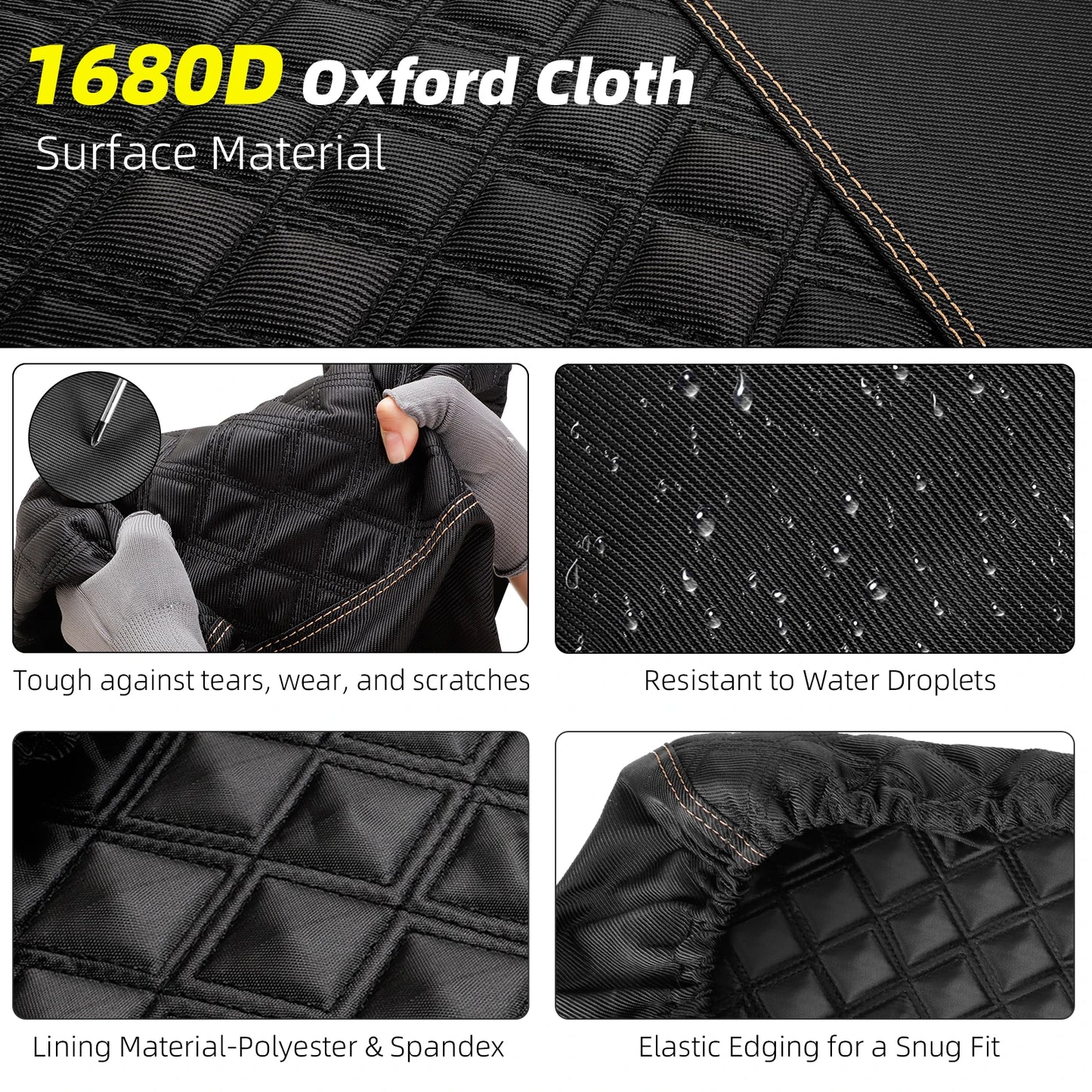 Roykaw 1680D Oxford Fiber Golf Cart Seat Covers – EZGO TXT Compatible