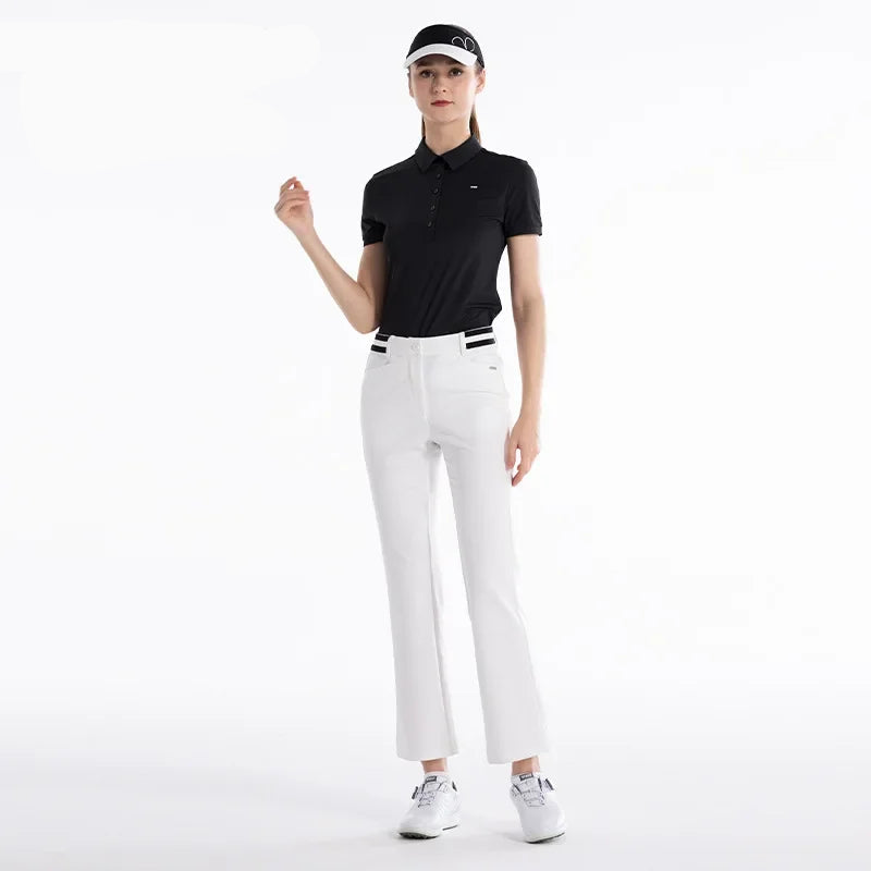 PGM Women’s High-Elastic Golf Pants – Summer & Spring Casual Wear