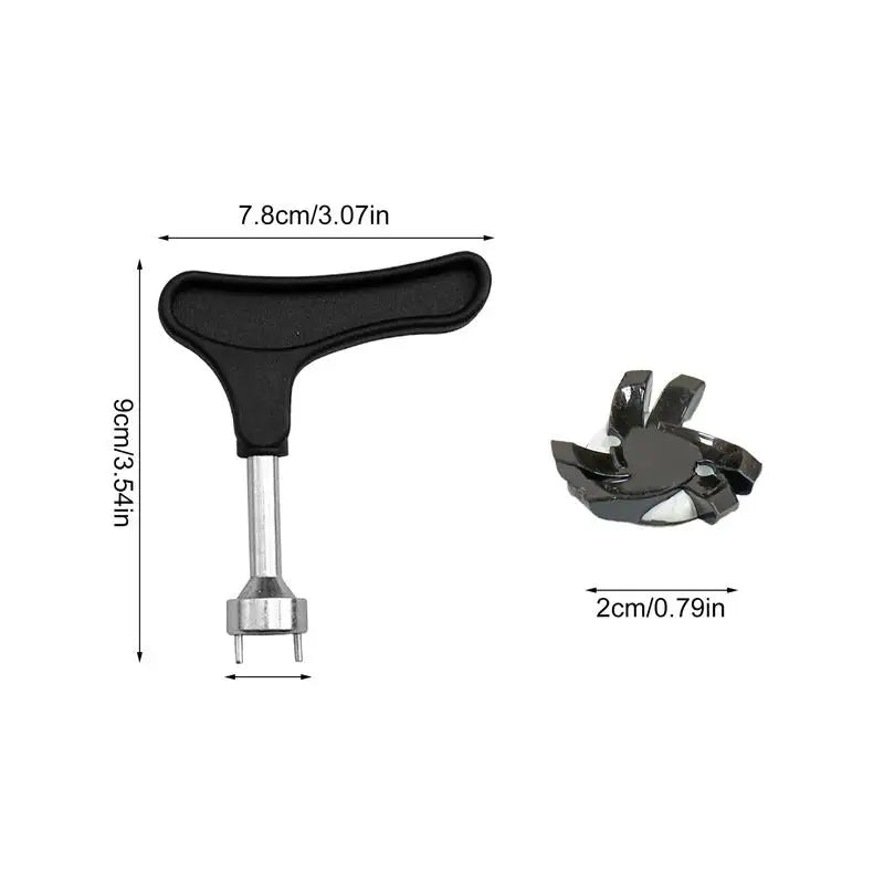 Spikes for Golf Shoes – 12-Piece Anti-Slip Replacement Set with Quick-Twist Wrench