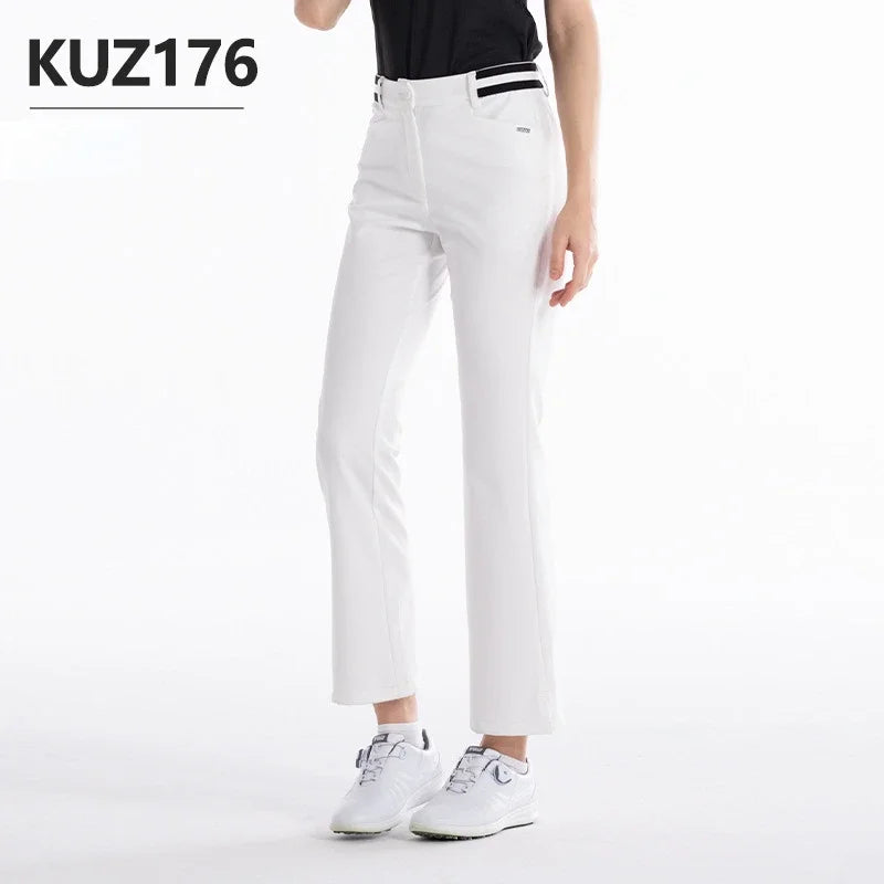PGM Women’s High-Elastic Golf Pants – Summer & Spring Casual Wear