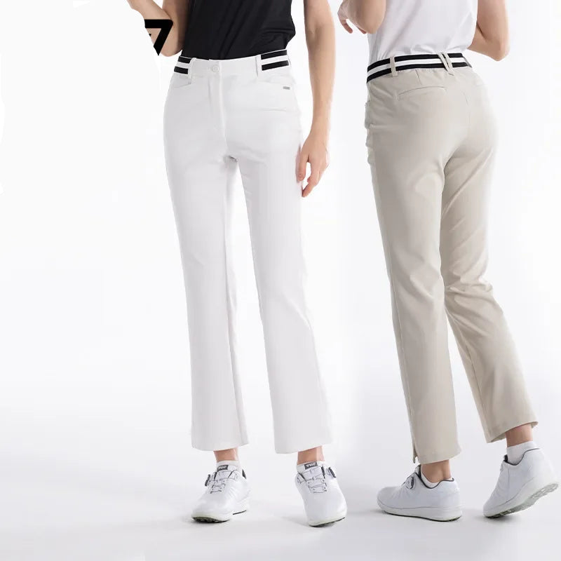 PGM Women’s High-Elastic Golf Pants – Summer & Spring Casual Wear