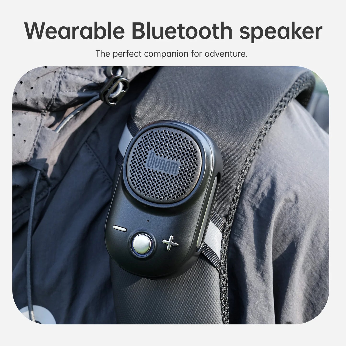 Divoom Itour-S Portable Bluetooth Speaker – Wearable, Waterproof & Powerful