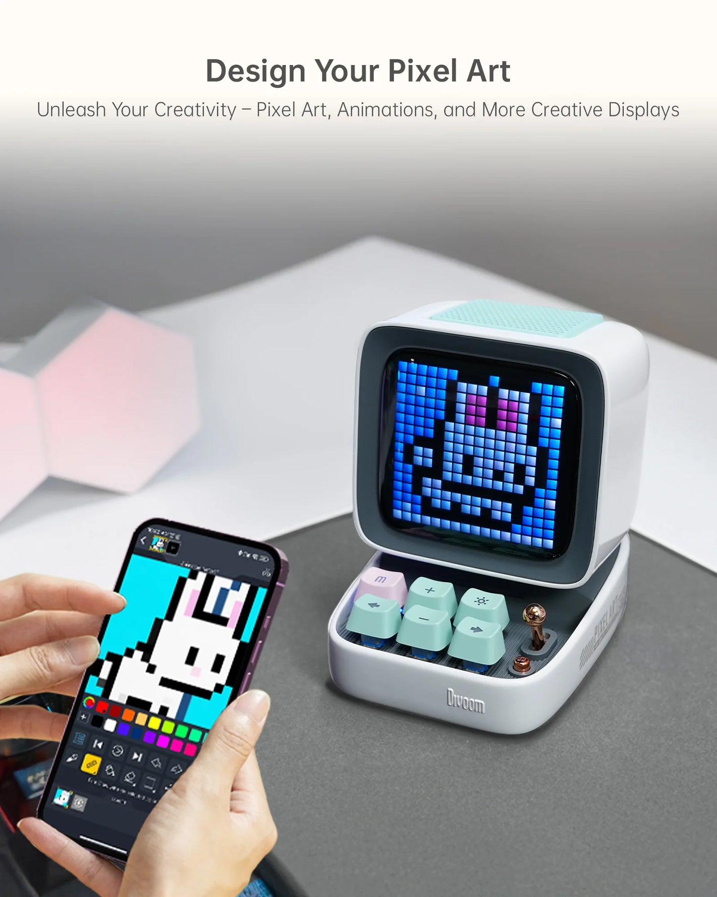 Divoom Ditoo-Pro Mini Retro Pixel Art Bluetooth Speaker
