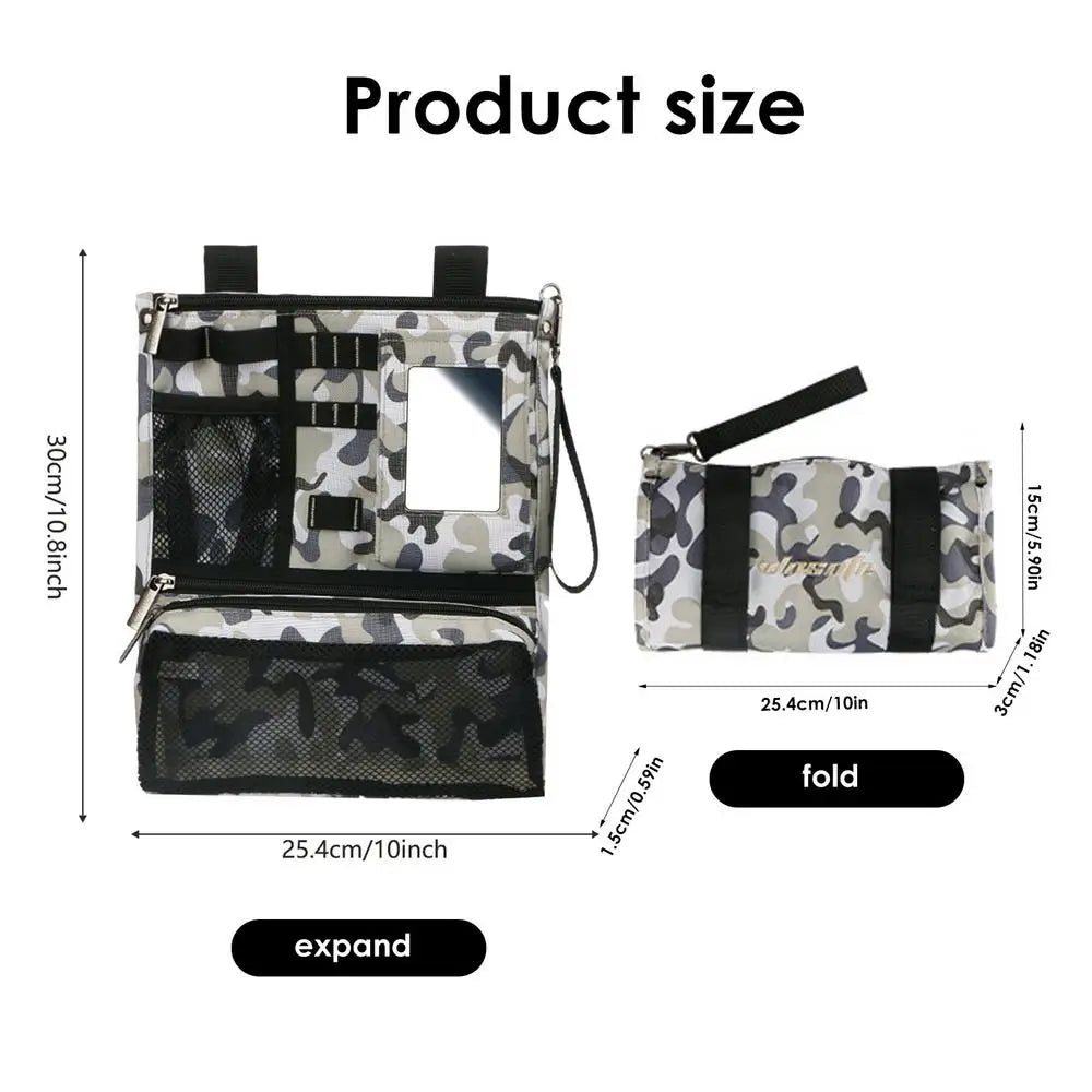 Golf Accessory Pouch – Zippered, Foldable & Multifunctional Storage Bag