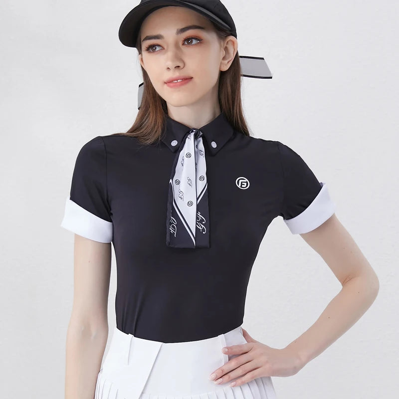 Women's Summer Golf Set – Quick-Dry Polo & Pleated Skort